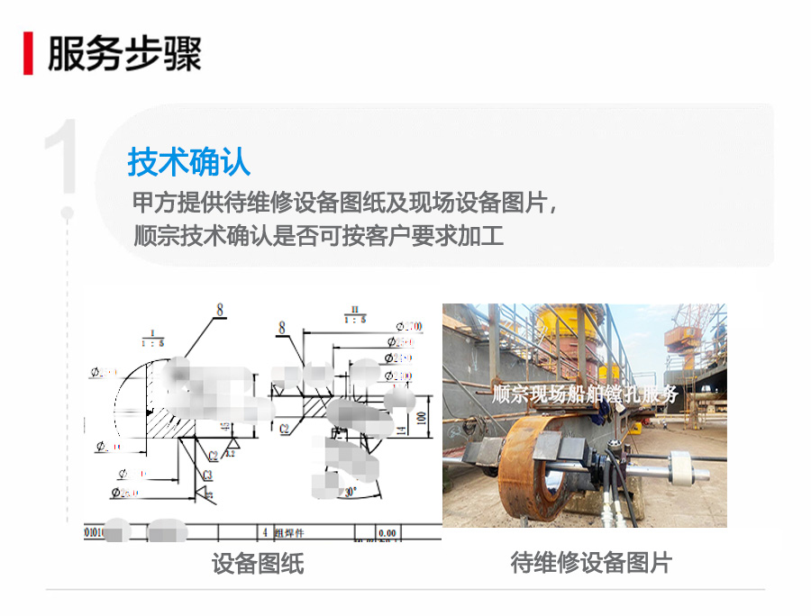 现场镗孔钻孔机械加工维修镗孔修复扩孔大型内孔镗孔服务厂家 - 上海顺宗工程技术服务中心